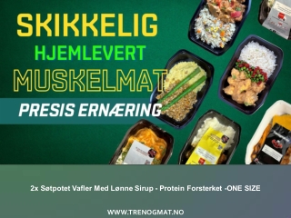 2x Søtpotet Vafler Med Lønne Sirup - Protein Forsterket -ONE SIZE