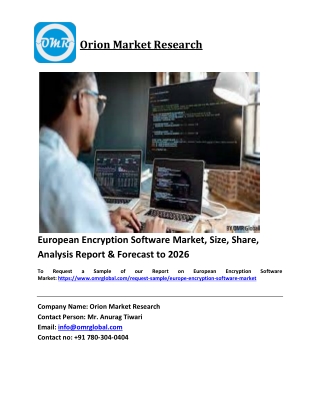 European Encryption Software Market Trends, Size, Competitive Analysis and Forecast 2020-2026