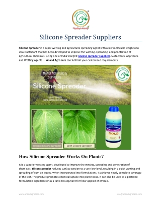 Silicone Spreader Suppliers