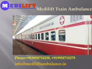 Medilift Train Ambulance with Best Transferring Service in Patna