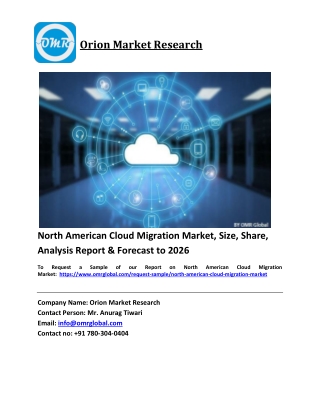 North American Cloud Migration Market Trends, Size, Competitive Analysis and Forecast 2020-2026