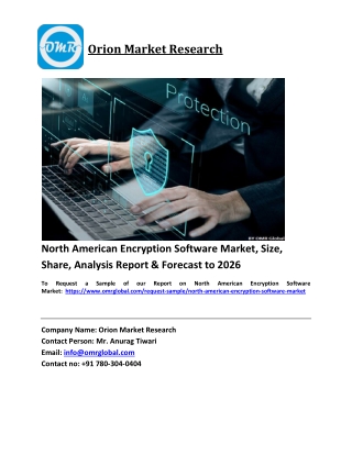 North American Encryption Software Market Trends, Size, Competitive Analysis and Forecast 2020-2026
