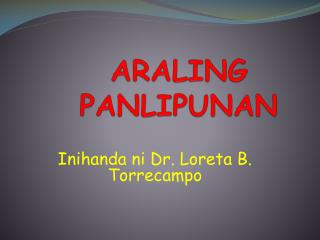 powerpoint presentation in araling panlipunan 6