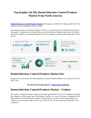 Top Insights On The Dental Infection Control Products Market From North America