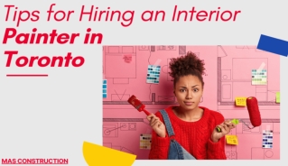Tips for Hiring an Interior Painter in Toronto
