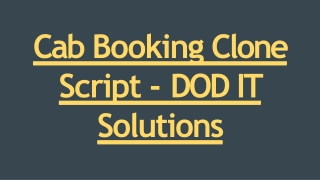 Cab Booking Script | Taxi Booking Script | Cab Booking Php Script