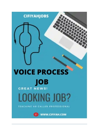 VOICE PROCESS JOB FOR FRESHER