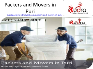Packers Movers in Puri