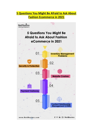 5 Questions you might be afraid to ask about Fashion eCommerce in 2021