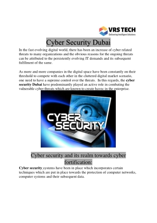 Cyber Security Dubai