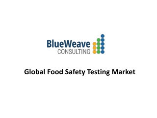 Global Food Safety Testing Market Trends