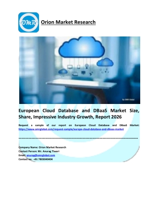 European Cloud Database and DBaaS Market Size, Share, Impressive Industry Growth, Report 2026