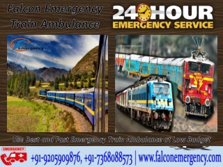 Get Best Solutions Provide To Patient Transportation - Falcon Train Ambulance Patna to Delhi