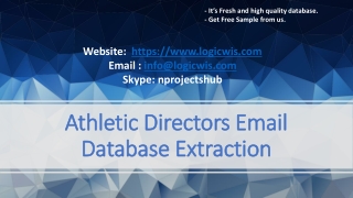 Athletic Directors Email Database Extraction