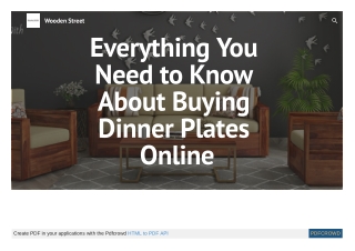Everything You Need to Know About Buying Dinner Plates Online