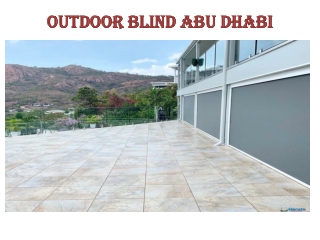 Outdoor Blinds