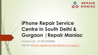 iPhone Repair Service Center in Gurgaon | RepairManiac