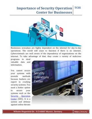 Secure your Data with Security Operation Center