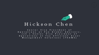 Hickson Chen - Highly Skilled in Developing Cross-functional Teams