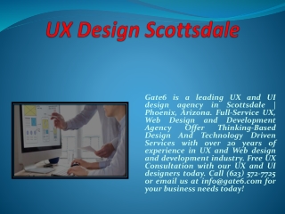 UX Design Company Scottsdale