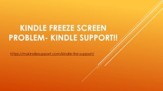 Kindle Freeze Screen Problem- Kindle Support Number +1-800-474-0764!!