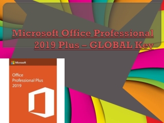 Microsoft Office Professional 2019 Plus – GLOBAL Key