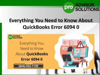 Why I am seeing QuickBooks Error 6094 0? Quick tips and tricks to Fix