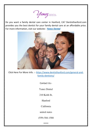 Hanford family dentist