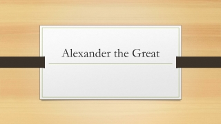 Alexander the Great