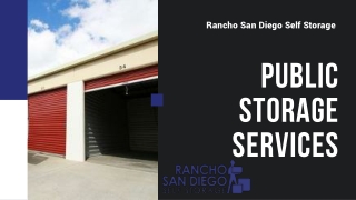 Public Storage services in San Diego- RSD Storage