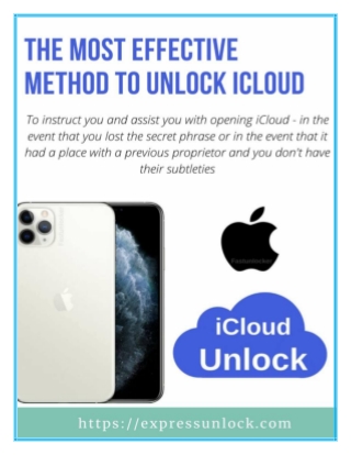 The Most Effective Method To Unlock Icloud