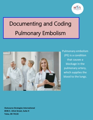 Documenting and Coding Pulmonary Embolism