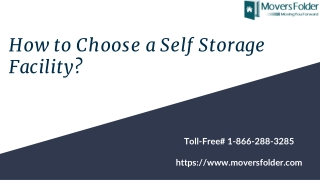 How to Choose a Self Storage Facility?