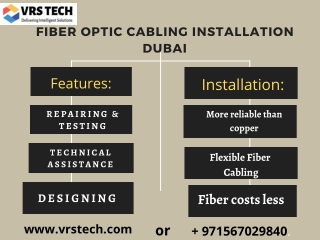 Fiber Optic Cabling Installation Dubai