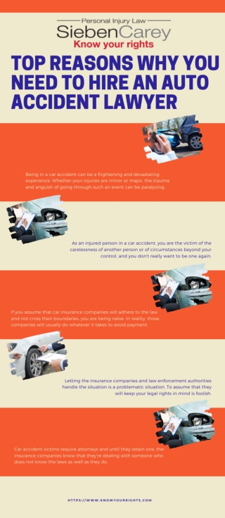 Top Reasons Why You Need To Hire An Auto Accident Lawyer