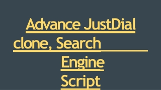 Advance JustDial clone, Search Engine Script