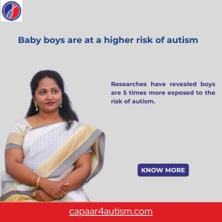 Risk in Autism | Best Autism treatment in Bangalore | Capaar | Dr.SumithaHemavathy