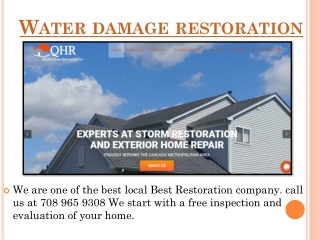 Restoration company near me