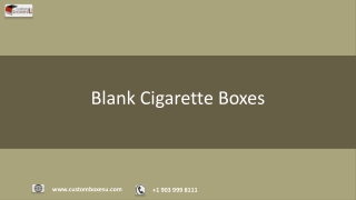 Empty Cigarette Boxes Bulk with Printed logo & Designing USA