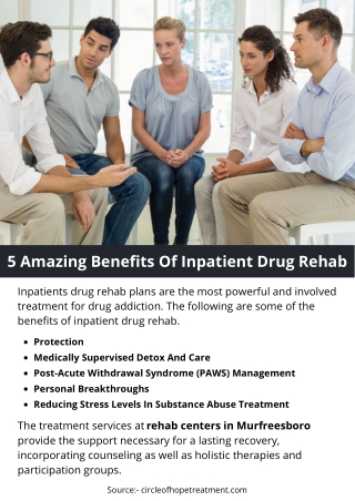 5 Amazing Benefits Of Inpatient Drug Rehab