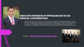 Dr. Rohit Varma - Associate Professor of Ophthalmology
