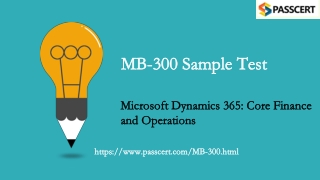 2021 Microsoft Dynamics 365 MB-300 Updated Dumps