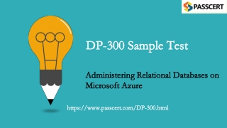 Microsoft Certified Azure Database Administrator Associate DP-300 Updated Dumps