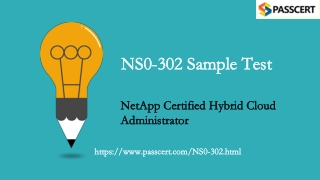 Network Appliance NCHC Certification NS0-302 Updated Dumps