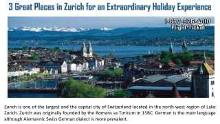 3 Great Places in Zurich for an Extraordinary Holiday Experience