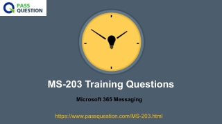 Microsoft 365 Messaging MS-203 Updated Questions