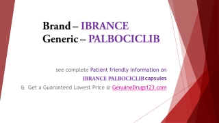 Ibrance Palbociclib: Cost, Dosage, Uses, Side Effects Online