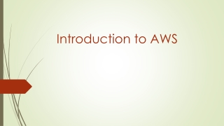 Introduction to AWS