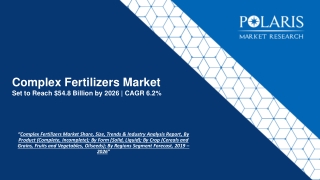 Complex Fertilizers Market Strategies and Forecasts, 2020 to 2026