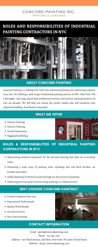 Roles and Responsibilities of Industrial Painting Contractors in NYC